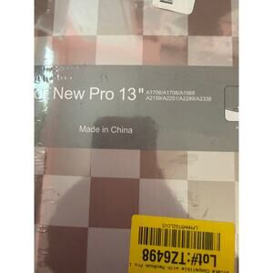 Brand New MacBook Pro 13" Case - Neutral Check Compatible 2016-2026 Models